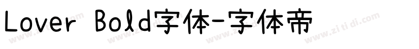 Lover Bold字体字体转换